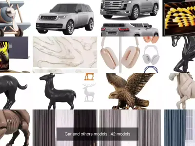 Car and others models 3D Model Pack