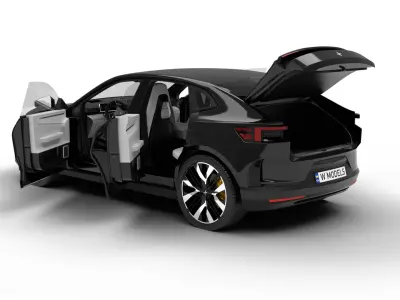 Polestar 4 2024 HQ 3d model  3D model purchase