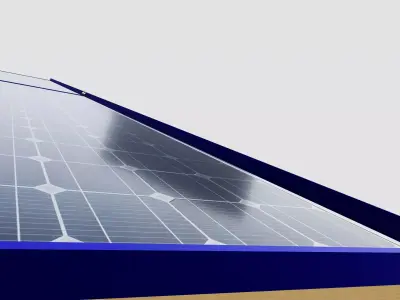 Sliding Panel System-2x10 Panel Layout Low-poly 3D model