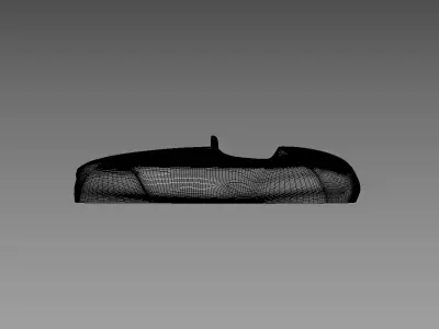 The silhouette of the car 1948 Ferrari 166 MM Barchetta 3D print model