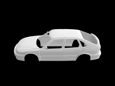 SAAB 9-3 Combi 3D print model
