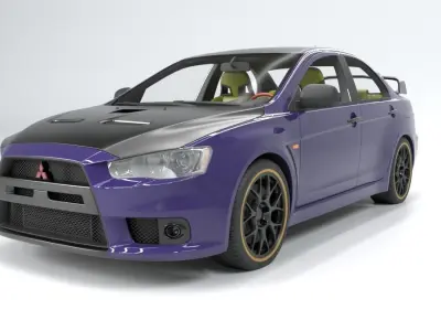 Mitsubishi Lancer Evolution 3d model 3D model