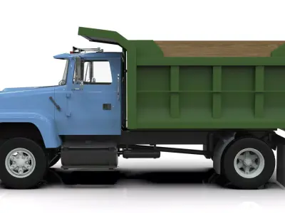 L9000 Single Axle Dump Truck 3D model