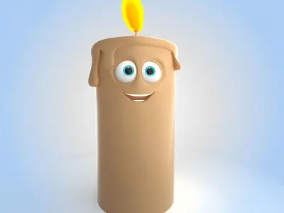Candle 3D model 3