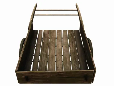 Medieval Cart  Low-poly 3D model from CGTrader