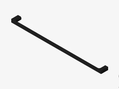 Towel Rail - Single - Luxury - Glide - 800mm Low-poly 3D model
