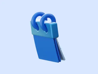 Winter Season Illustration Low-poly 3D model