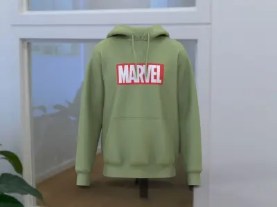 Custom Premium Design Sports Jersey Hoodie 3D model