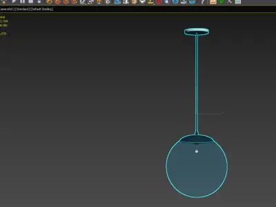 Crystal ball lamp  Free 3D model