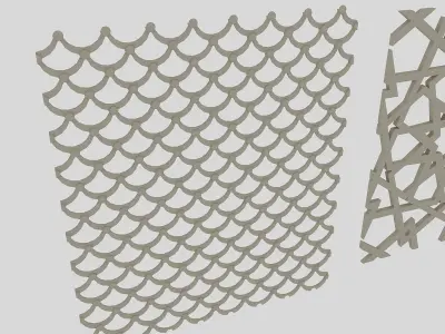 Classical Patterns Low-poly 3D model