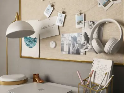 Workplace I Pottery Barn Teen 3D model