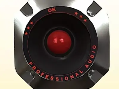 Piezo Horn Tweeter - High Poly Free 3D model