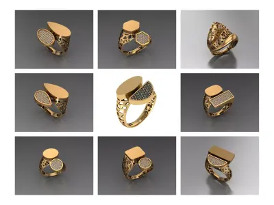 Turkey Ring 3DM Jewelry CAD Files for Designers  Manufacturers 3D print model