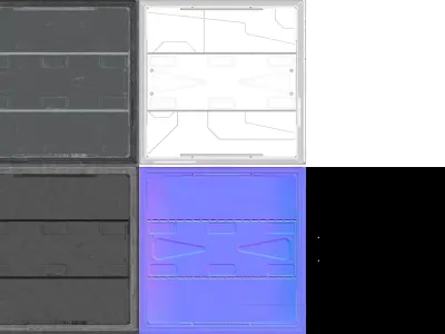 Sci-fi floor 3D model