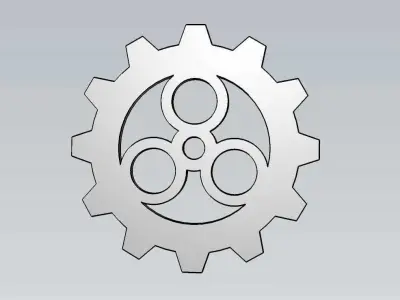 Mechanical Gear Wheel For Engineering Work 3D model