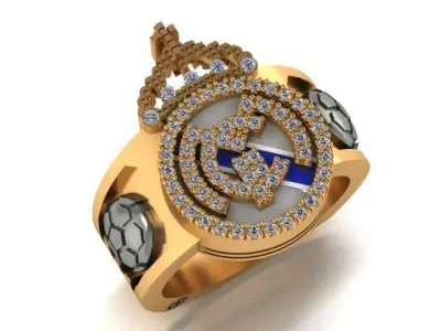 REAL MADRID RING-REAL MADRID ANILLO 3D print model