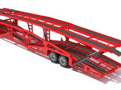 Car Carrier Trailer 3D model