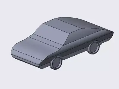 simple car model 3D model