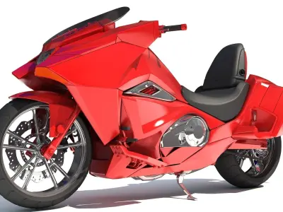 Sport Motorcycle - 3D Models 3D model