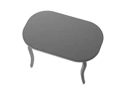 Dining table in classic style Free 3D model