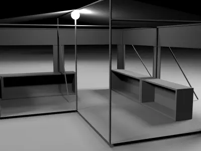 Clothe-Tent tent Free 3D model