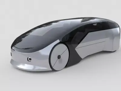 Next-Gen Electric City Transport 3D model