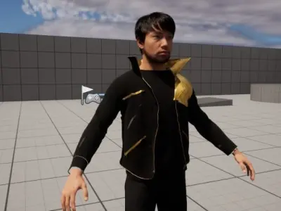 metahuman sized jacket 3D model