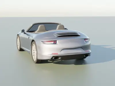 Car - Porche Cabrio 2015 3D model