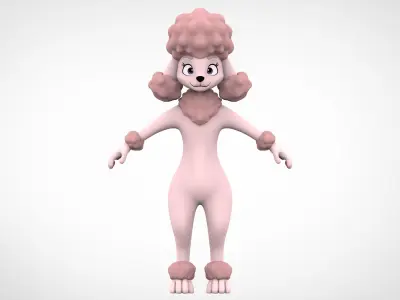 Poodle 3D model