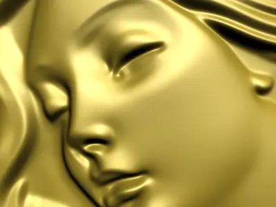 Flower Girl CNC bas-relief 3Dmodel wallart 3D print model