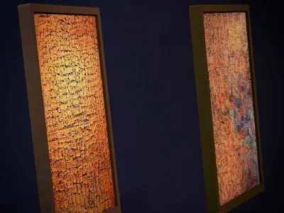 Abstract Praintings  FREE gallery for multi purpose usage Free low-poly 3D model