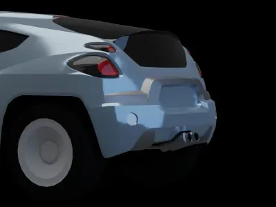 2001 Toyota RSC Concept  Low-poly 3D model