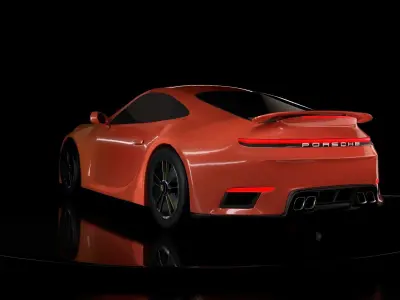 porsche 911 turbo 3D model