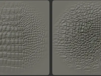 18 Reptile Dragon lizard crocodile Skin Scale Alphas V2 3D model