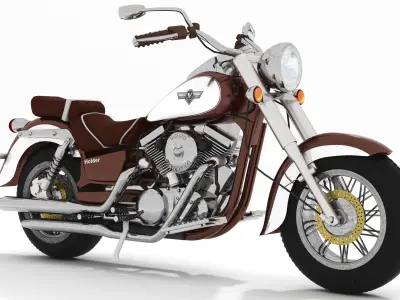 Chopper Biker 5 - 4K Low-poly 3D model