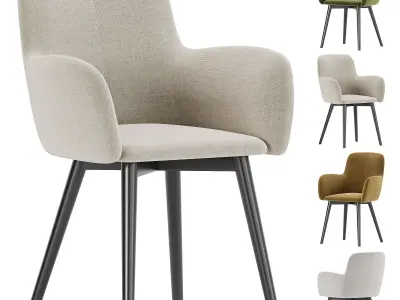 Fitz Accent Dining Chair 3D model