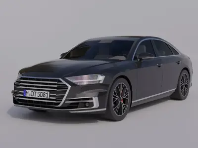 Generic Luxury Sedan 1 Low-poly 3D model