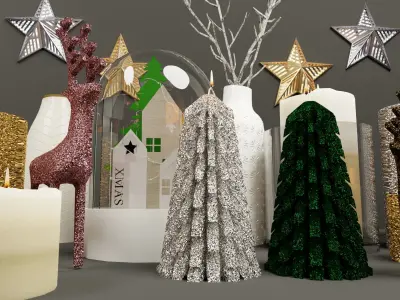 Christmas Deco 3D model 3D model