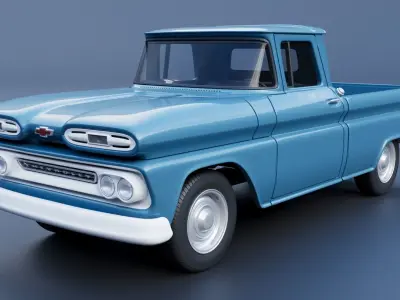 Chevrolet C10 1961  3D print model