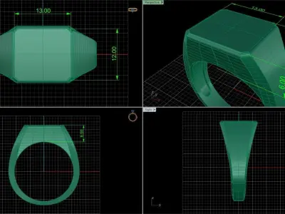 Men ring Free 3D print model