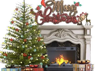 Christmas Set 3D model purchase