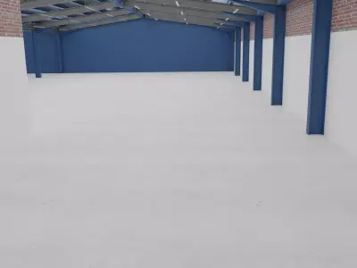 Modern Storage Facility Scene High Quality 3D Asset Low-poly 3D model