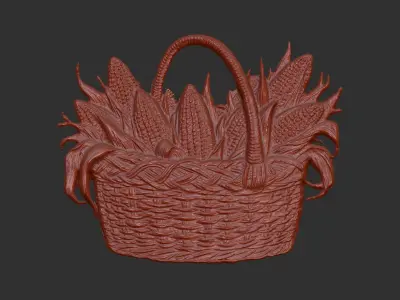 corn basket cnc 3D print model