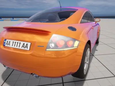 AUDI TT Drivable Car Vehicle Transport for Unreal Engine 3D model