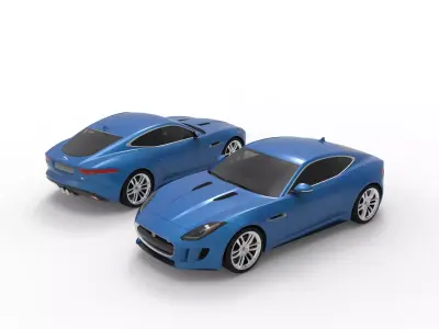 Jaguar Car 3D Model 3D model