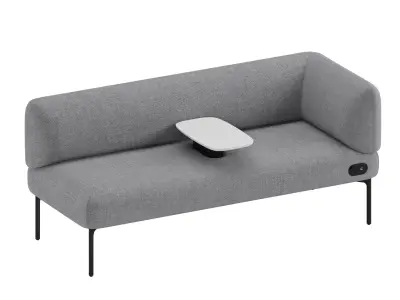 Haworth Cabana Two Seat Sofa S9CL-0 3D model