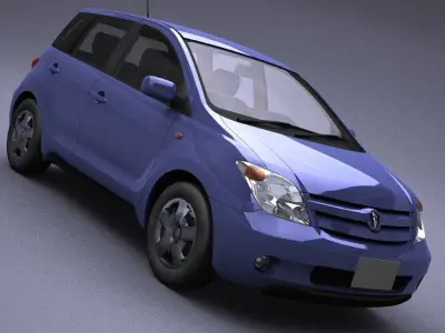 Toyota 1ST model in Lightwave 3D 3D model