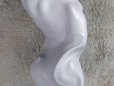 Sculpted vase 3D print model