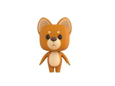 Cartoon Dog 3D model 3