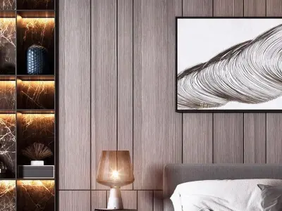 model decoration villa bedroom Home 3D model